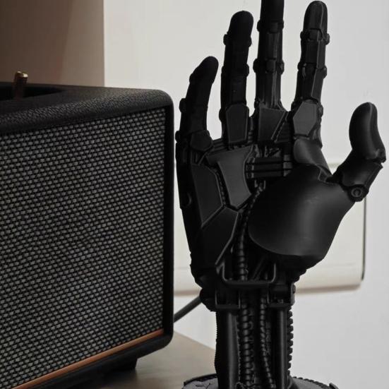 Game Controller Holder Stand 3D Printed Universal Gaming Headphone Controller Stand Mechanical Hand Statue