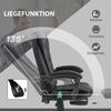Office Chair with Massage Function, Ergonomic Desk Chair with Reclining & Heat Function, Height-Adjustable, Black