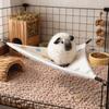 Eis-Seide Hamster Dreieck Hängematte Hautfreundlich Atmungsaktiv Kühlend Hängendes Bett Bequem Beidseitig Hängendes Käfig Haus