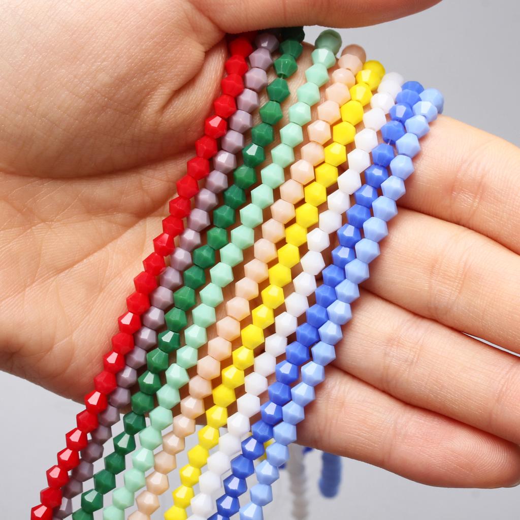 4MM about 80-90Pcs Czech Beads Fashion Crystal For Jewelry Making Seed Beads Gift 1 String Glass  Handmade Diy Supplies Home Party Supplies