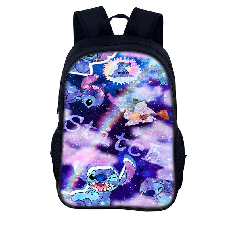 Stitch Kids Backpack With Polyester Material For Daily Use And Storage