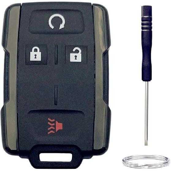 Key Fob Shell Replacement for Chevy Silverado Colorado GMC Sierra 1500 2500 3500 HD Canyon 2014 2015 2016 2017 2018 M3N-32337100 Car Keyless Entry