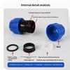 1Pc IBC Tank Adapter Easy to Install 1/2'' 3/4'' Coarse Thread Connector for PE PVC Pipe Garden Irrigation Use