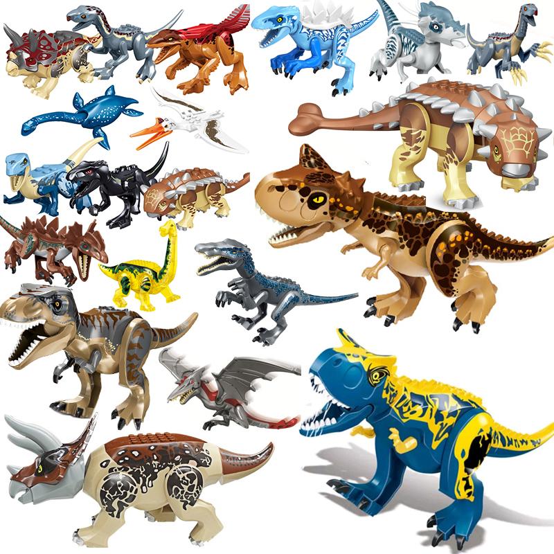

Jurassic World 3 Brutal Raptor Building Blocks Dinosaur Bricks Tyrannosaurus Indominus I-Rex Assemble Toy For Children 76