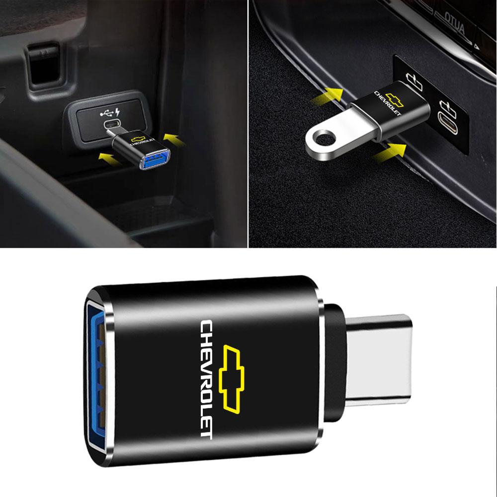 3.0 USB Type C Adapter Converter Phone Charging for Chevrolet Cruze Lacetti Sonic Spark Sail Aveo Captiva Malibu Trax Cobalt XL