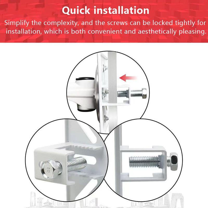 Vertical Pole Mount Adapter Wall Mounting Bracket For Cctv Security Camera