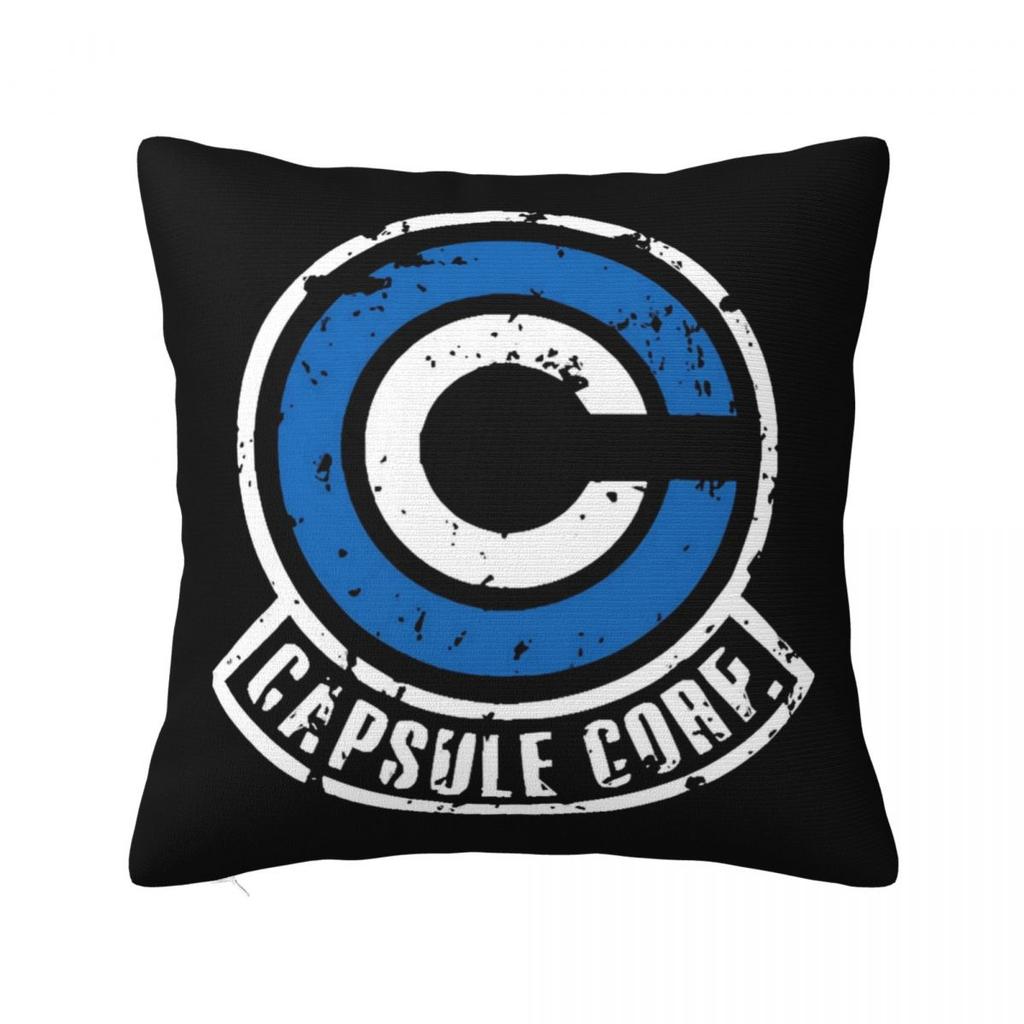 Capsule Corp Logo Square Pillowcase Cushion Cover Pillow Case Throw Pillow Cover for Home Sofa Living Room