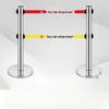Stainless Steel Double-Layer Retractable Belt Barrier