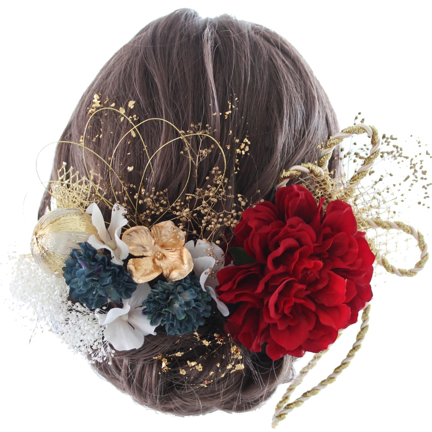 

Hair ornament for Coming-of-Age Ceremony, Furisode (long-sleeved kimono), Japanese clothing accessories, Graduation Ceremony, Wedding, Kimono,