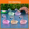 Charming Resin Flamingo Decor Luminous Miniature Desk Accessories Adorable Ornaments