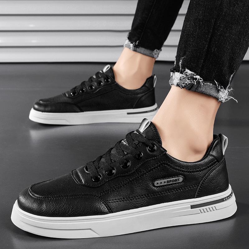 

Men s Autumn Low-Top Breathable Casual Skate Shoes – Lace-Up, Solid Color, Trendy for Teens Size 42