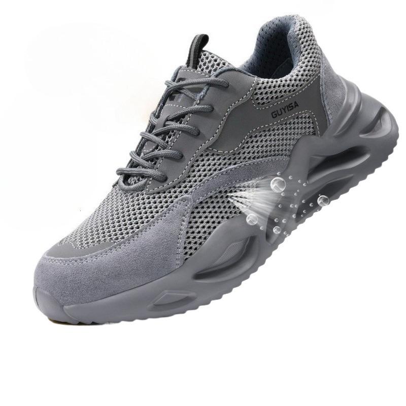 Fashion Lightweight Safety Shoes Men Women Work Shoes Steel Toe Cap Working Boots Sneakers Man Women Breathable Shoes Tactical Boots