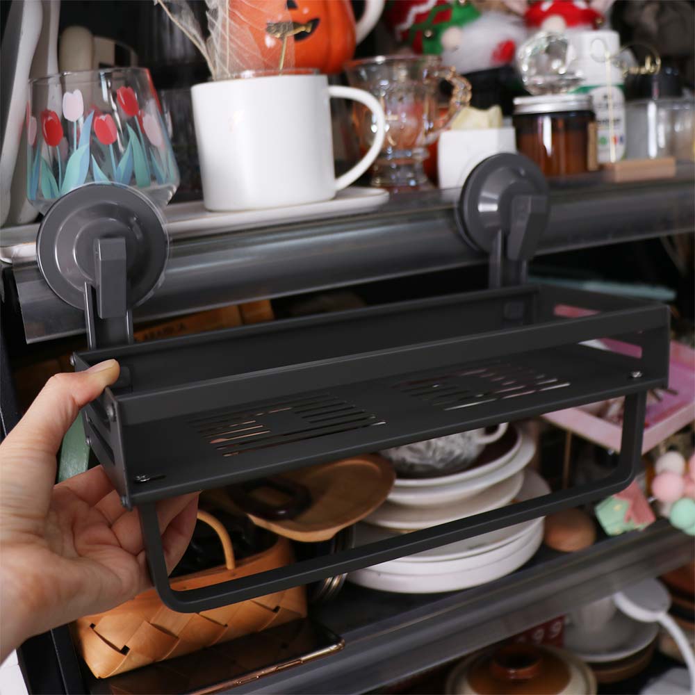 Wall Mounted Wall Shower Shampoo Rack Punch Free Seasoning Rack Wall Hanging Storage Rack Kitchen