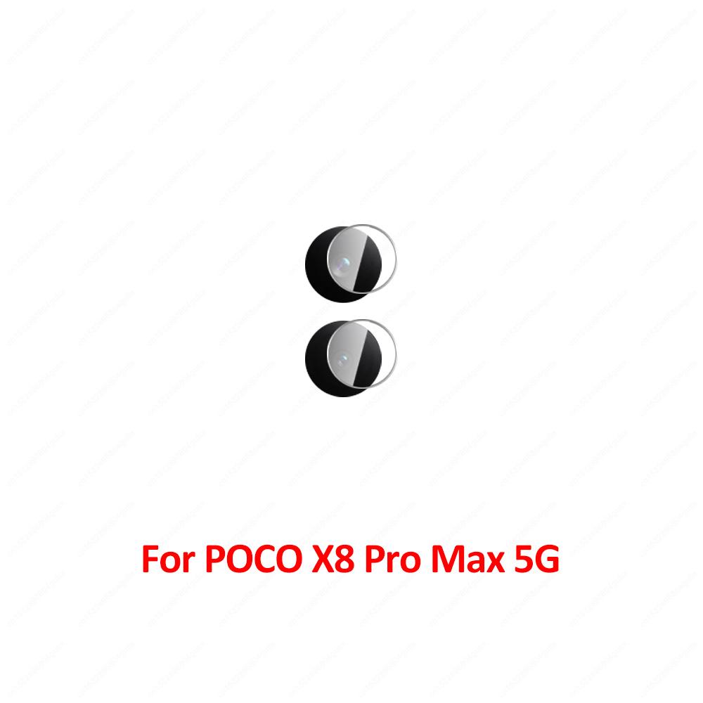 3 Set Soft Glass Camera Protector for Poco M6 M8 X8 Pro Max X6 F6 X7 F7 Pro F8 F9 Ultra 5G M7 4G PocoX7 X7Pro F9Pro HD Lens Film 4