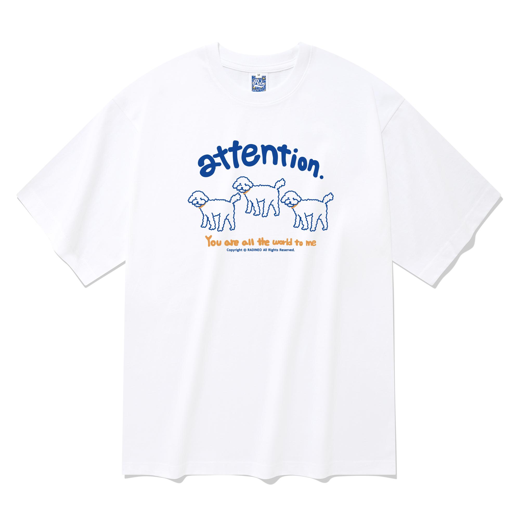 Radineo Attention Short Sleeve T-Shirt White S