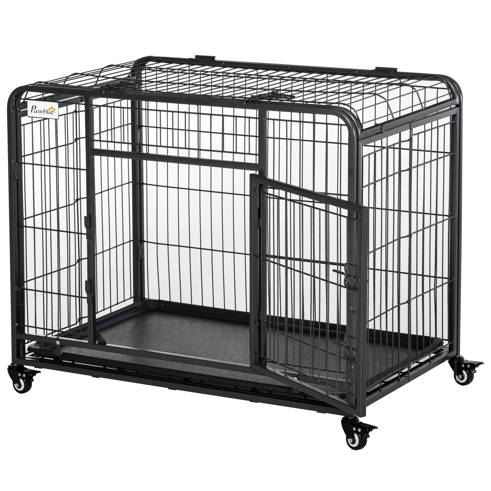 Metal Dog Cage Kennel Locking Door