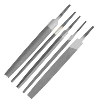 6 Zoll Widerstandsfähige Stahlfeilen 5-teilig Sortierte Formen Flach Rund Halbrund Dreieckig Quadratisch Ohne Griff für Industriell