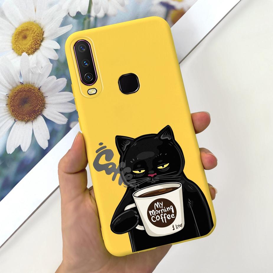 For Vivo Y12 Case Vivo Y15 Y17 1902 1904 Cute Fashion Cartoon Cover Soft Silicone Phone Case For Vivo Y15 Y 12 17 VivoY12 Fundas