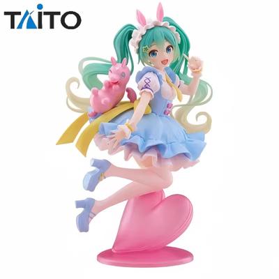 In Stock Genuine Model Taito Hatsune Miku X Rody 17cm AMP Fairy Tale Figure Pretty Anime Figurine Collection Toys Festival Gift
