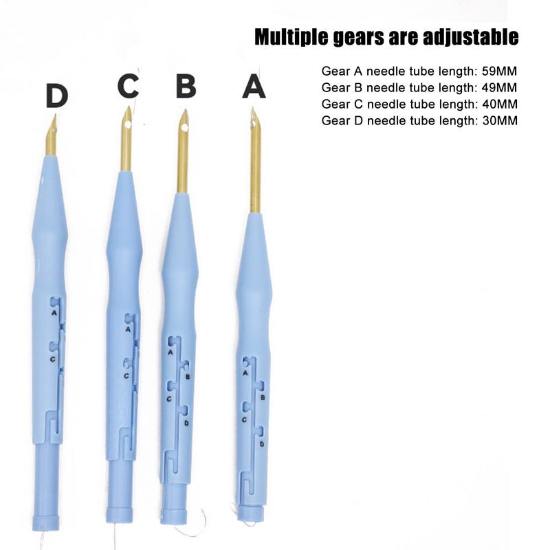 Embroidery Kit Punch Needle Stitching Tool Magic Embroidery Needle Pen Weaving Tool Knitting Sewing Tools for DIY Random Color