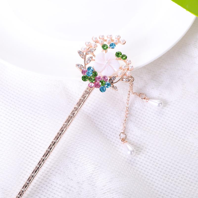 Women's 2026 Spring/Summer Chinese Tassel Alloy Hairpin - Qipao Hair Accessories