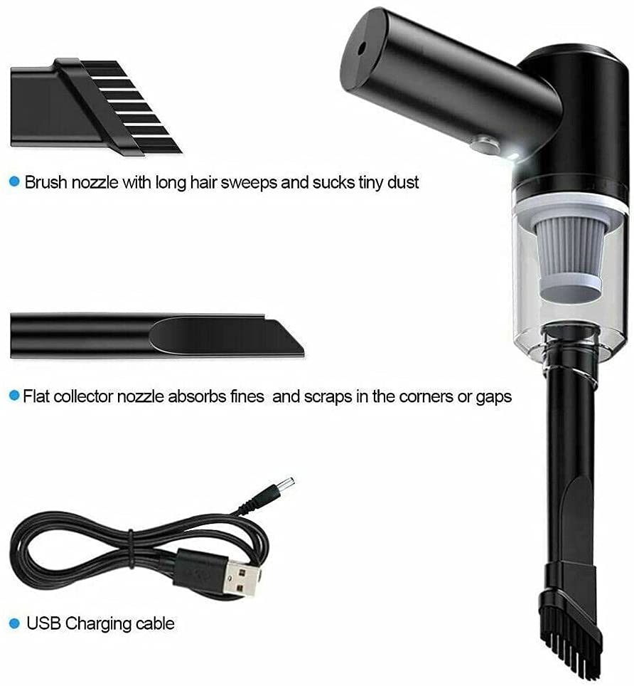 Xiaomi 9000Pa Drahtloser Auto-Staubsauger USB-Aufladung 1200mAh Tragbares Reinigungsgerät Mini-Nass- und Trockensauger Haushalt