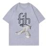 New Style Fish Shoes Graphic T Shirts Funny Misspelled Fish Meme TshirtsUnisex Casual Fashion Short Sleeve Tshirt