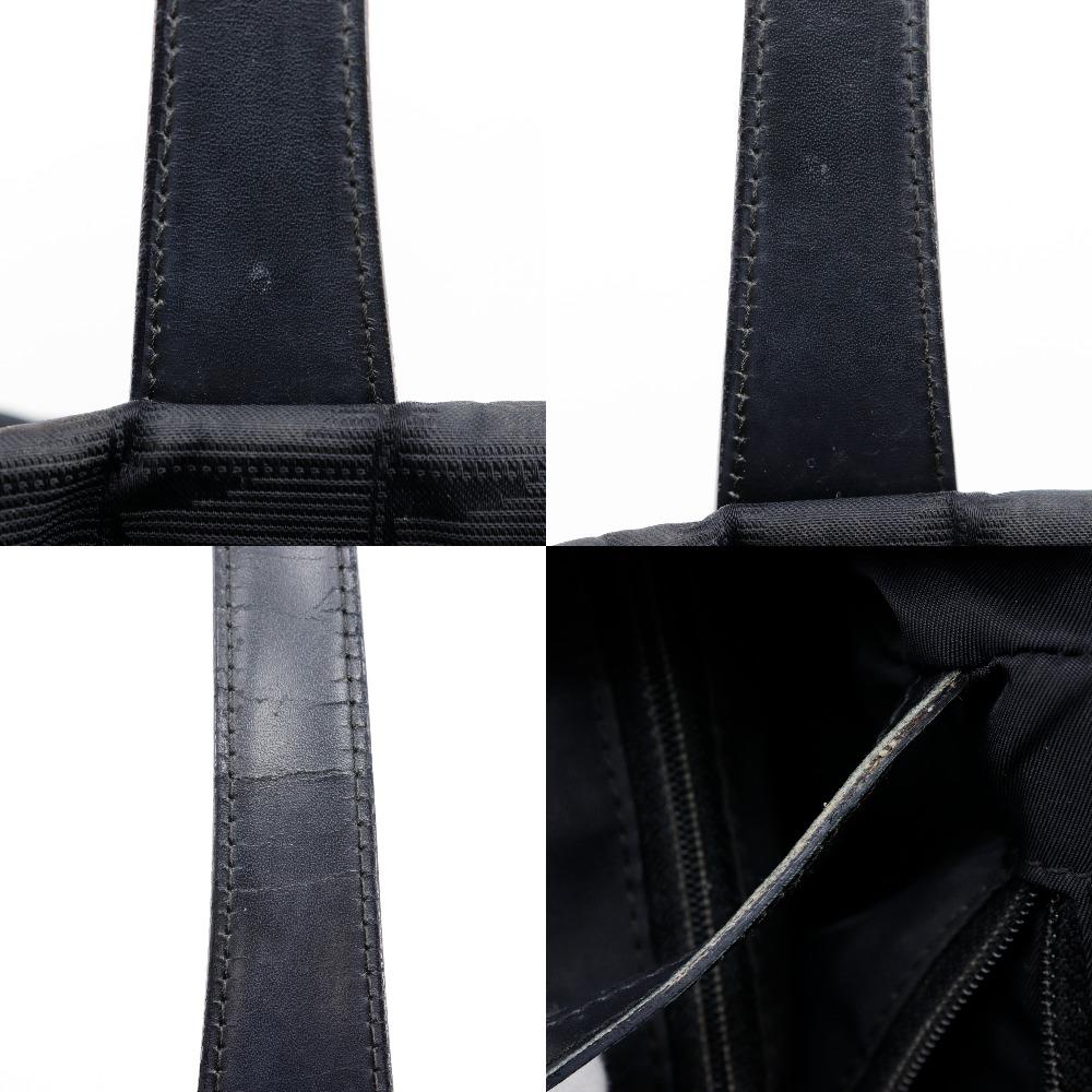 CHANEL Tote MM Tote Bag A15991 New travel line black Nylon canvas Women Used