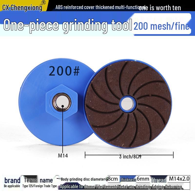 One-Piece Marble Stone Tile Polishing & Deburring Grinding Wheel for Angle Grinder