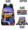 New Roblox Student School Bag Roblox Digital Printing Backpack Three-piece Set Lunch Bag Pencil Case
