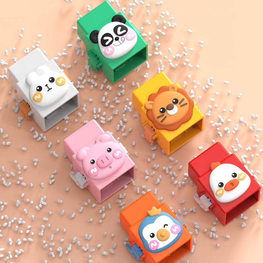 12pcs/set Interactive Learning Stacking Cubes Montessori Animal Blocks Educational Toys Baby Use