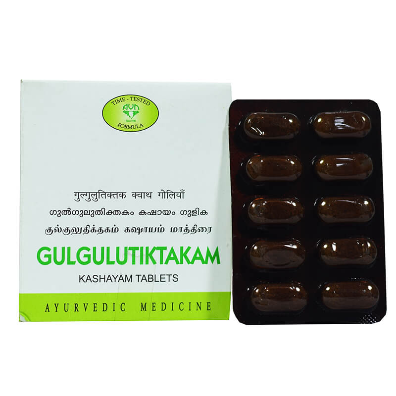 

Гулгулутиктакам Кашаям (100 таб), Gulgulutiktakam Kashayam Tablets, AVN