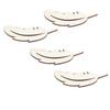 50pcs Wood Slices Unfinished Wooden Shapes Wooden Craft Tags  For DIY Craft Project
