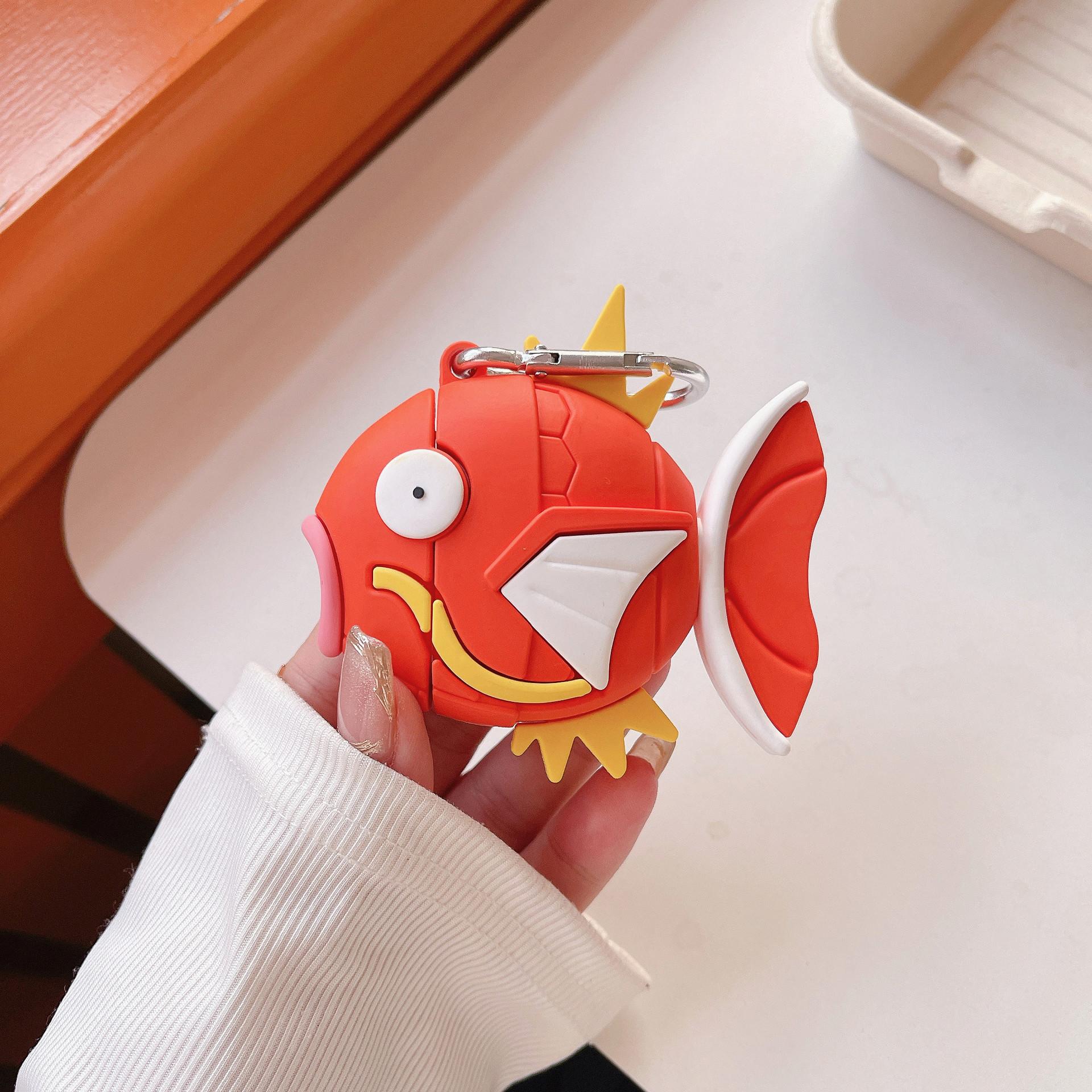 For Airpods Pro 3 Case Cute Fish Shockproof Earphone Silicone Cover For Airpods Pro 2 Case/Airpods 4 3 2 1 Case Airpods Pro 2 Or Pro