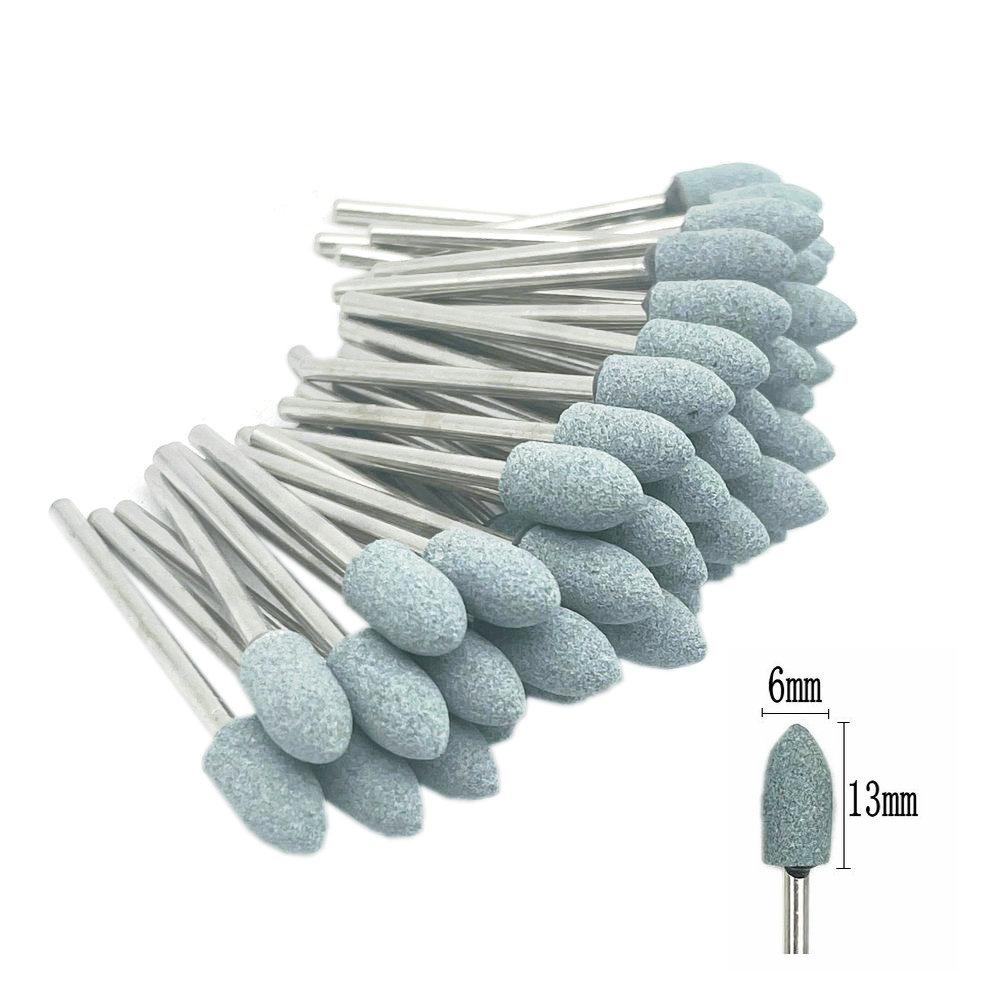 50pcs/set  Dental Stone Grinder Polisher Burs For Contouring Shaping Porcelain Dental Rotary Stone Polisher 2.35mm Shank