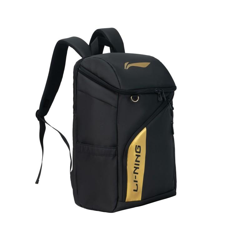 New LiNing Polyester Backpack Regular Unisex Black Gold ABSU585-1