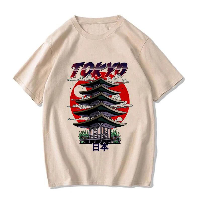 Damen Herren Gothic Mange T-Shirt Tokyo Y2k T-Shirt 2000er Lustiges Grafik-T-Shirt Hip Hop Streetwear Koreanischer Stil Kleidung Oberteile Femme
