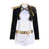 Adult Kids Halloween Rumi Cosplay Costume Black Gold Stage Costume Kpop Demon Hunters Uniform Performance Party Zoey Mira Sets