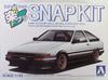 1/32 Toyota Sprinter Trueno Custom (Hi-Tech Two-Tone) Aoshima Car Plastic Model Raku-Pura Snap Kit No. 11CU-WB