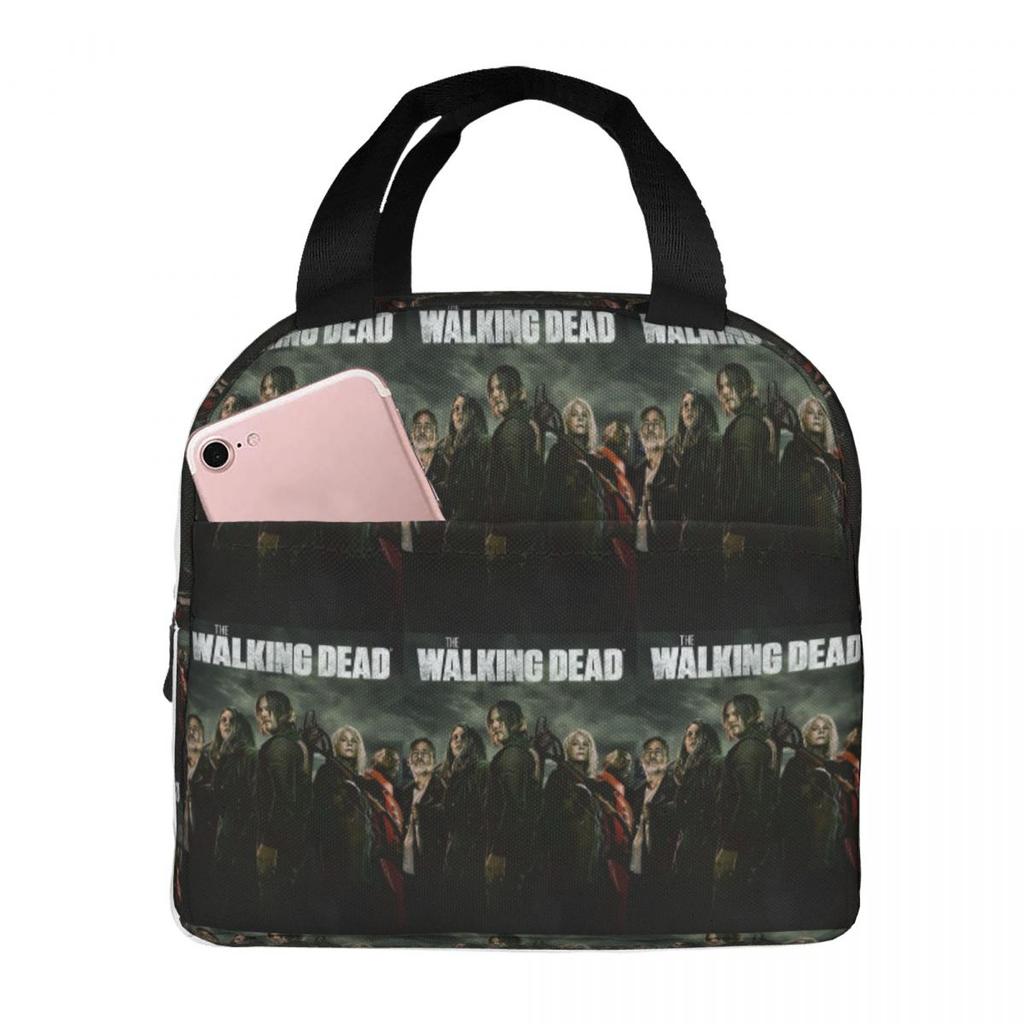 The Walking Dead Gaming Games Insulated Lunch Bag for Kids School Cooler Thermal Food Box Tote Portable Lunch Boxes Container