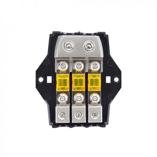 3-Wege-Sicherungshalter HiFi Auto-Sicherungsverteilerblock 32V 80A