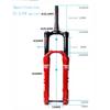 Bike Fork Rebound Adjustable MTB Air Front Suspension 27.5/29 Inch 160mm/180mm Travel Boost Size 110mm Fork Bicycle Accessories