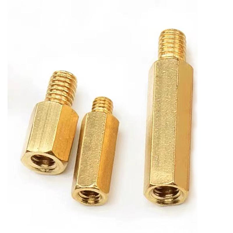 M2-M5 Male To M2-M4 Female Hex Adapter: Copper Standoff Conversion Stud