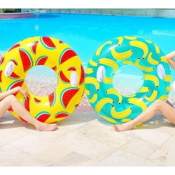 Sunny Water Round Watermelon Tube 110cm, Korean Water Fun Items
