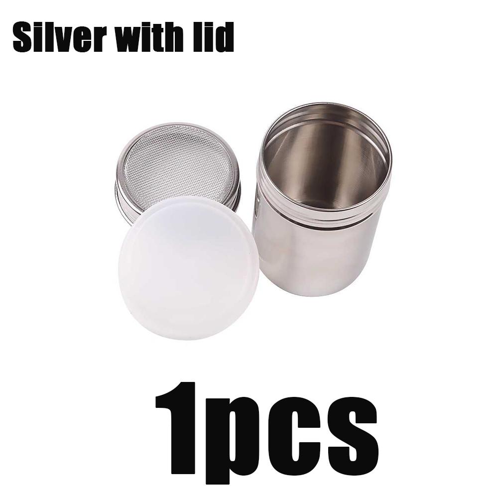

1/2/4pcs Silver Stainless Steel Mesh Tube Type Dusters Dusting Salt Shaker Spice Salt Sugar Pepper Kitchen Filter Cooking Tools