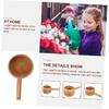 1Pc Bamboo Long Handle Water Ladle Portable Garden Water Scoop for Tea Kitchen and Outdoor Use Chic Design and Material