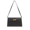 Textured Messenger Bag Genuine Leather Retro Kelly Bag Women's New High-end Versatile Underarm Bag Commuter Messenger Bag