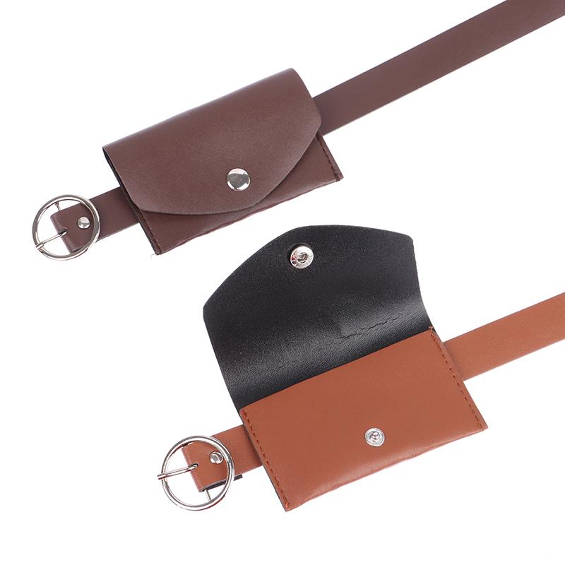 100Cm Waist Belt Adjustable Pu Waist Pack Metal Buckle Wallet Phone Pouch Ladies Decorative Belts Salesperson Work Bag