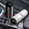 500ml Chytrý LED displej teploty Auto Přenosný termoska Auto styling Pro KIA Ceed Rio Sportage R K2 K3 K4 K5 K6 Soul Opeima Ceed Sorento Cerato