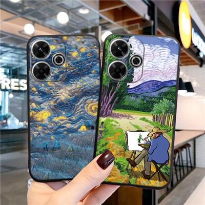Fashion Case For iPhone Samsung A55 A35 M34 S24 Xiaomi Redmi 13 Pro 14C Huawei Honor Shockproof Phone Bumper Black Matte TPU Anti-Scratch Full Cover